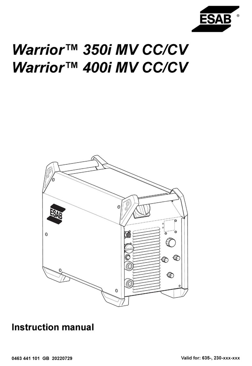 ESAB Warrior 350i MV CC instruction manual