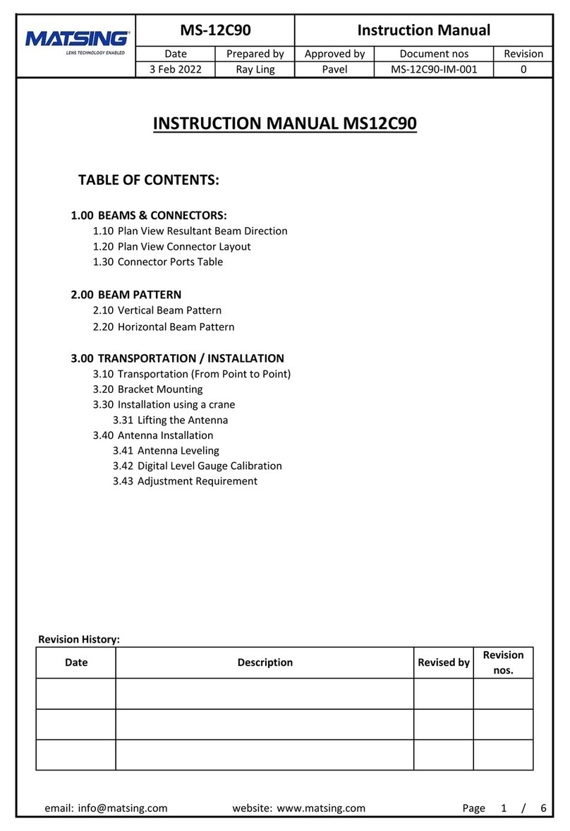 Matsing MS12C90 User manual Matsing MS12C90 User manual