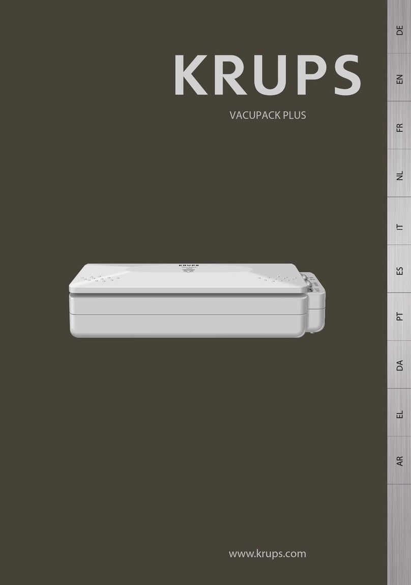Krups Vacupack Plus F380 User manual