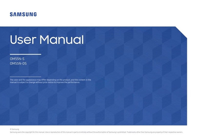 Samsung OM55N-DS User manual