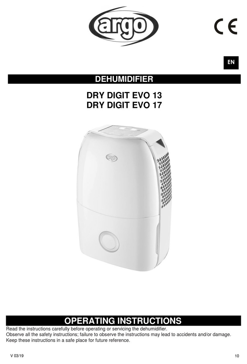 Argo DRY DIGIT EVO 13 User manual