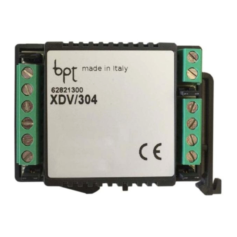 Bpt XDV/304 installation guide
