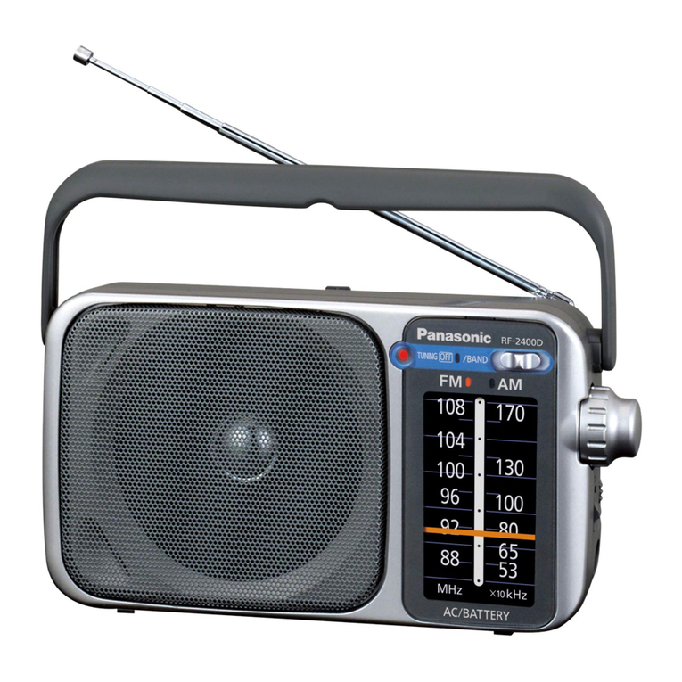 Panasonic RF-2400D User manual