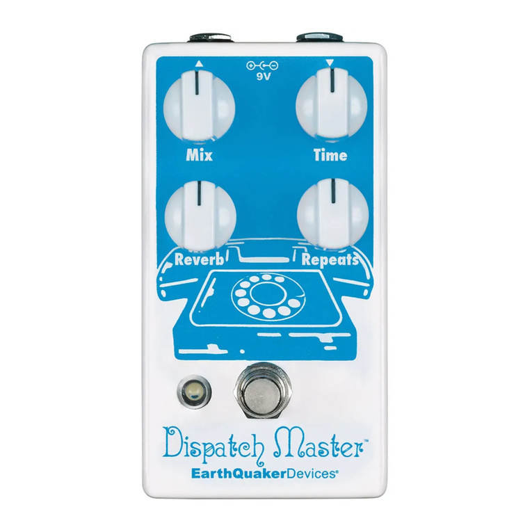 EarthQuaker Devices Dispatch Master User manual