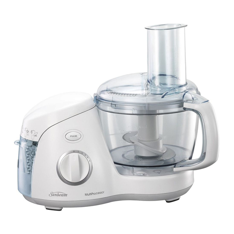 Sunbeam MultiProcessor LC6250 User manual