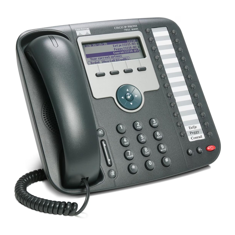 Cisco IP 7931 User manual