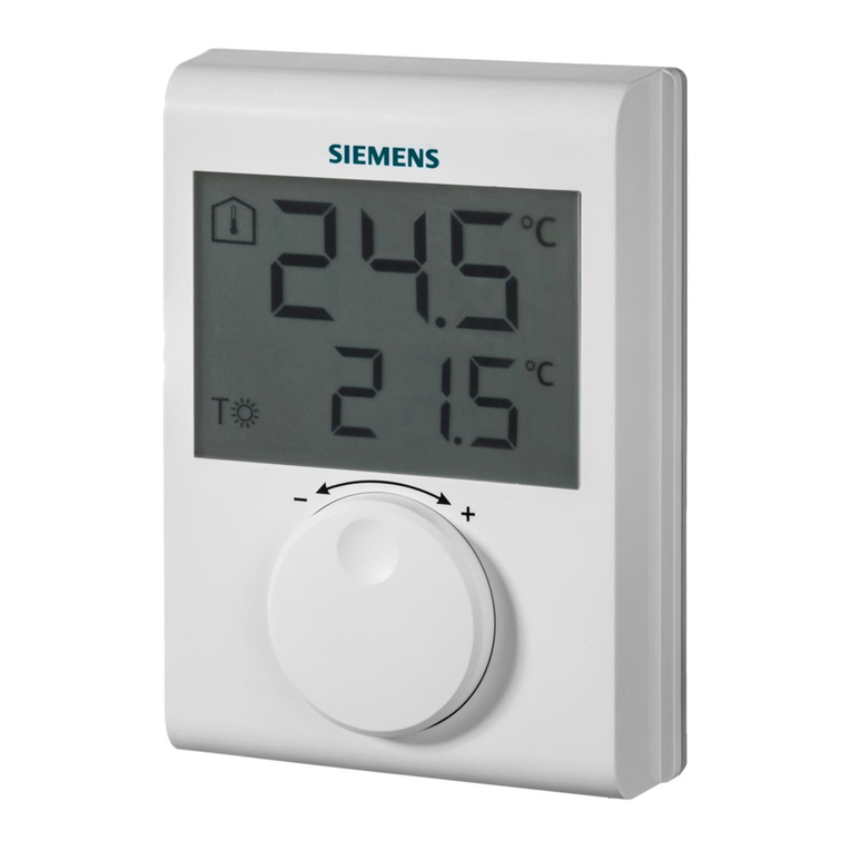 Siemens RDH100RF/SET User manual