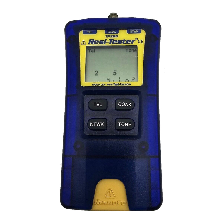 Test-Um Resi-Tester User manual
