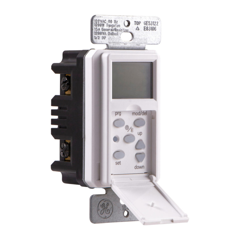 GE SunSmart Digital Timer User manual