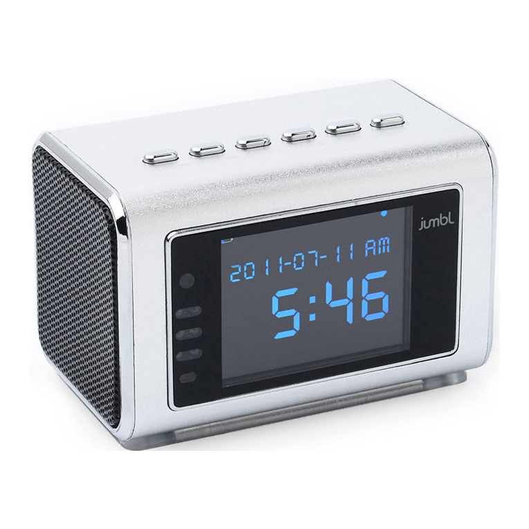 Jumbl Mini Spy Camera and Clock Radio user manual