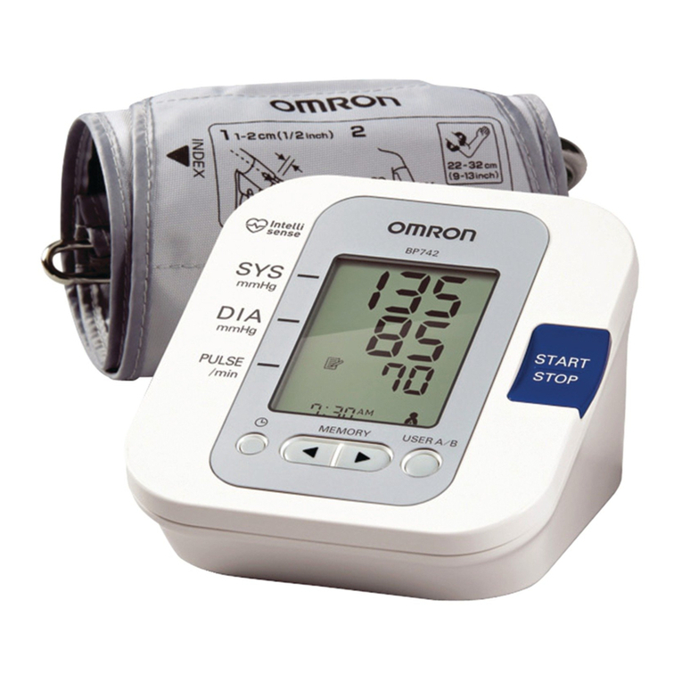 Omron BP742 User manual Omron BP742 User manual
