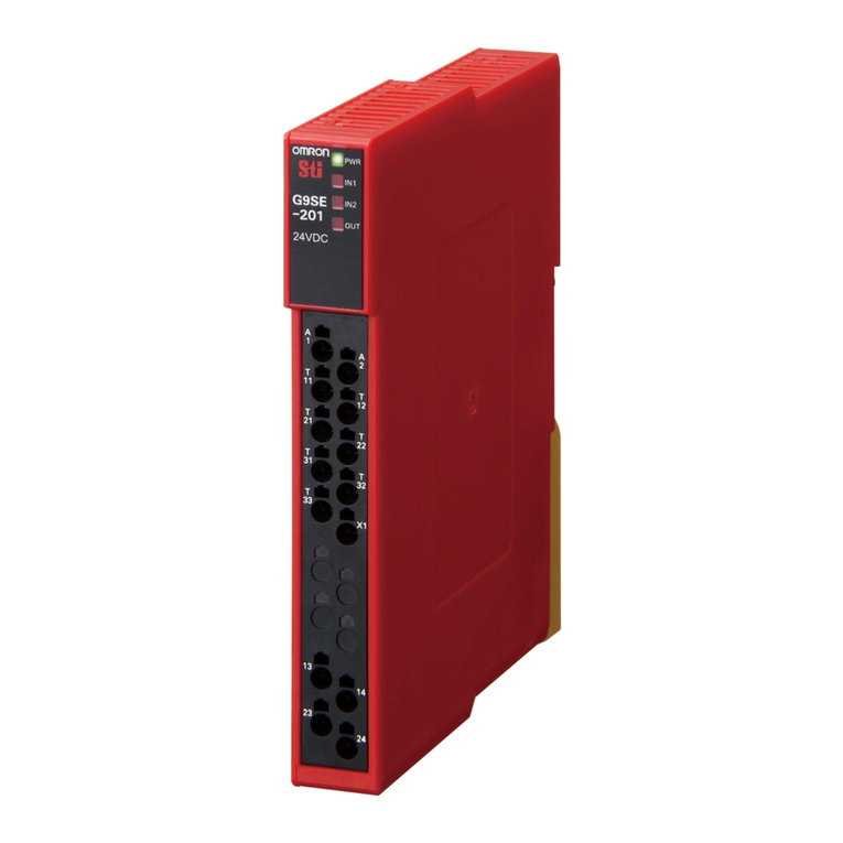 Omron G9SE-201 User manual Omron G9SE-201 User manual
