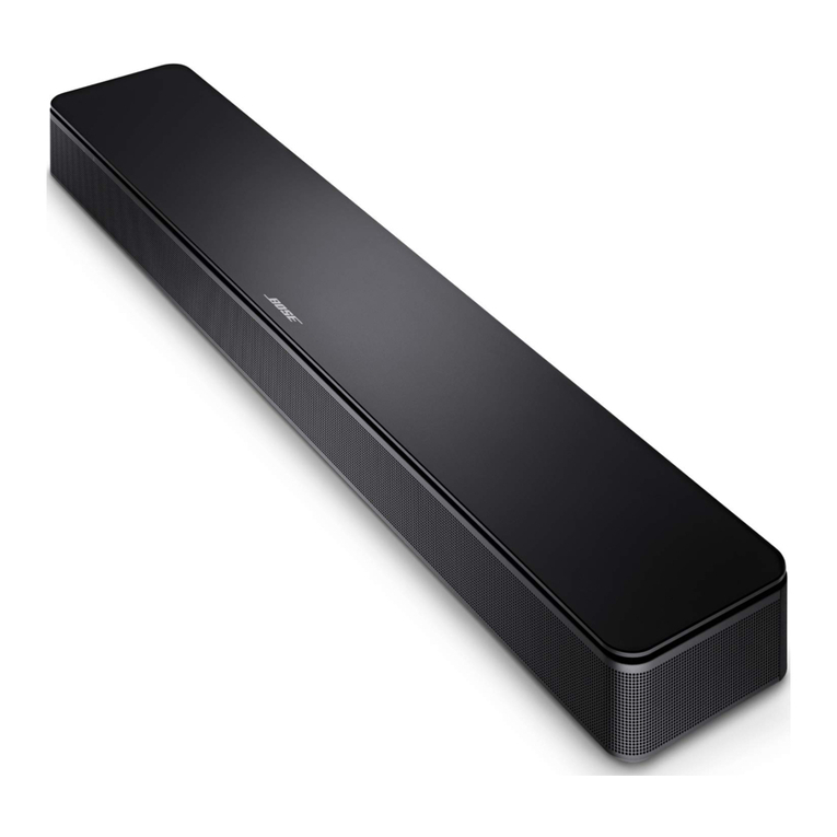 Bose TV SPEAKER User manual Bose TV SPEAKER User manual