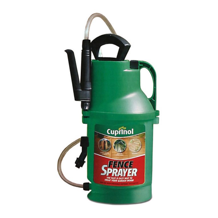 Cuprinol FENCE SPRAYER user manual