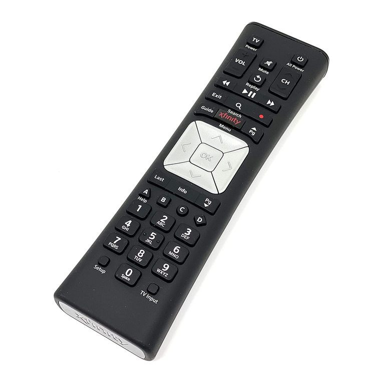 Comcast Remote with Voice Control user manual