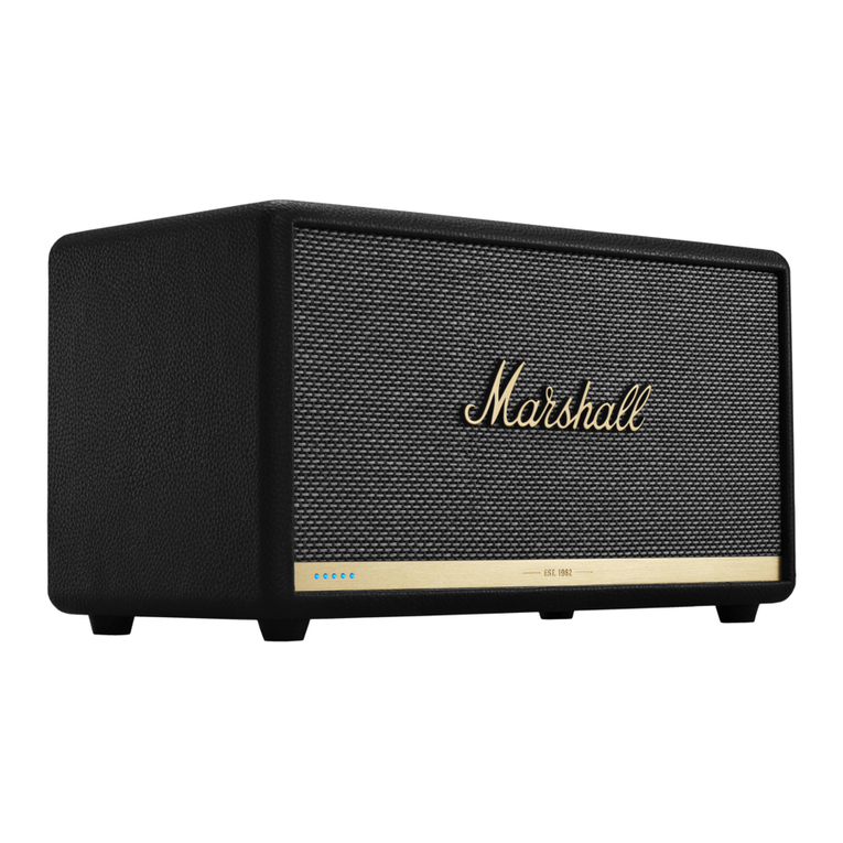 Marshall Amplification Stanmore II Voice with Amazon Alexa user manual Marshall Amplification Stanmore II Voice with Amazon Alexa user manual