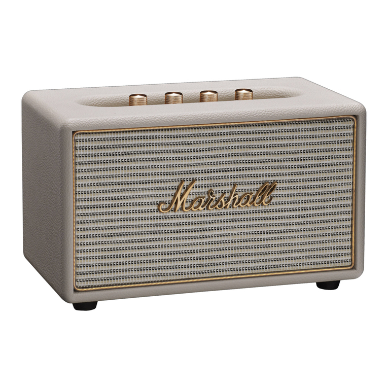 Marshall Amplification Acton Multi-Room User manual Marshall Amplification Acton Multi-Room User manual