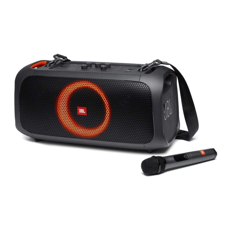 JBL Harman PartyBox On-The-Go User manual