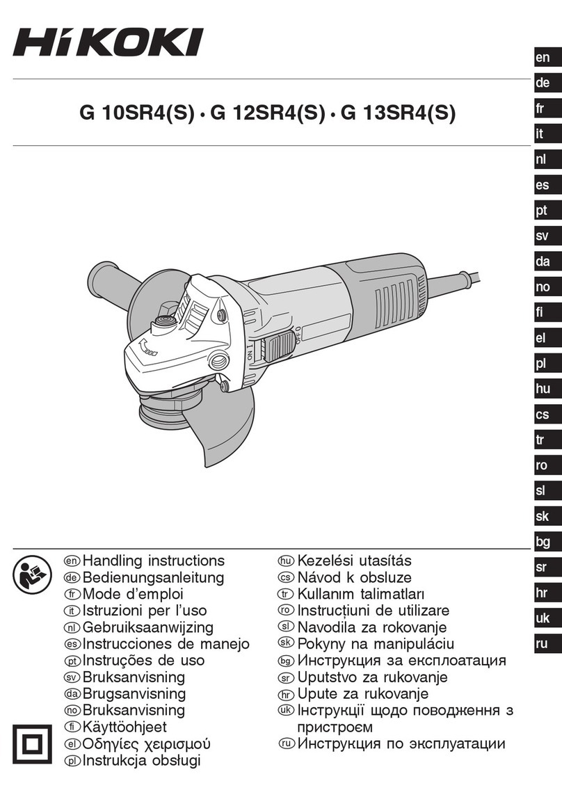 HIKOKI G 10SR4(S) Handling instructions HIKOKI G 10SR4(S) Handling instructions