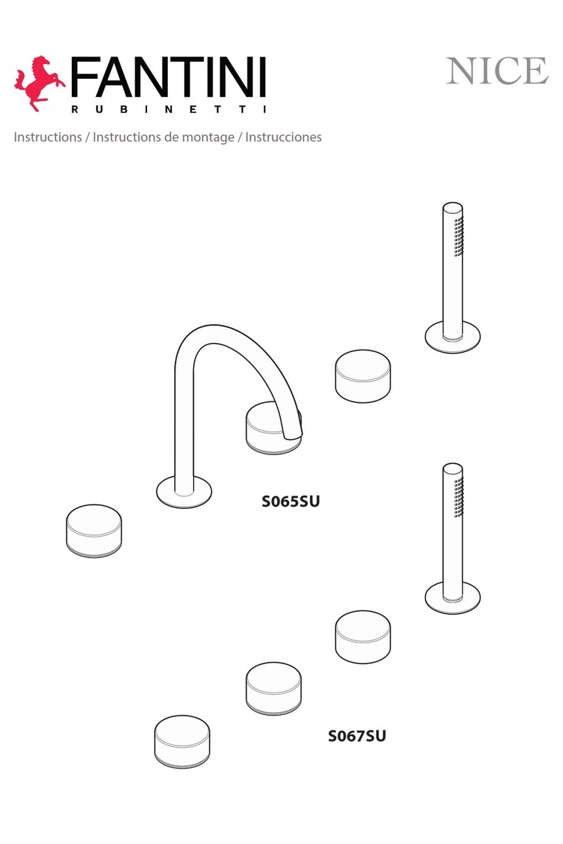 Fantini Rubinetti NICE S065SU instructions