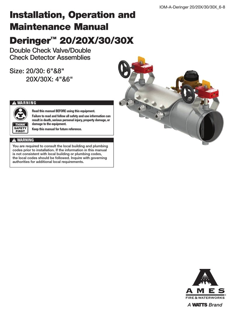 Watts AMES Deringer 20X User manual