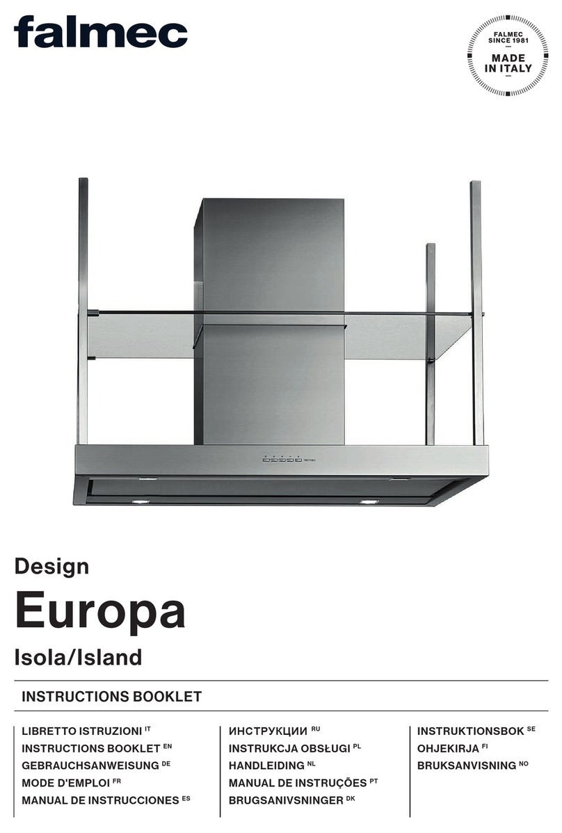 FALMEC Europa 120 Instruction booklet FALMEC Europa 120 Instruction booklet