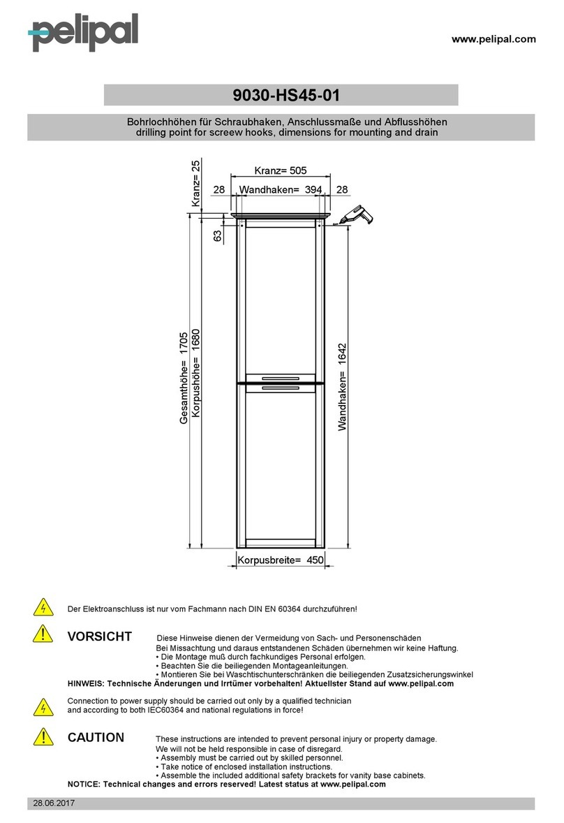 pelipal 9030-HS45-01 User manual pelipal 9030-HS45-01 User manual
