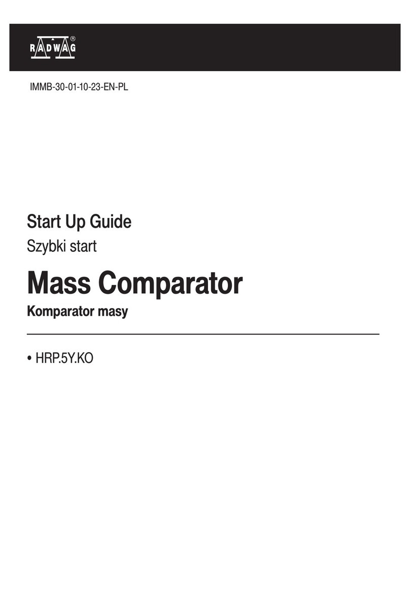 RADWAG HRP.5Y.KO Series Startup guide