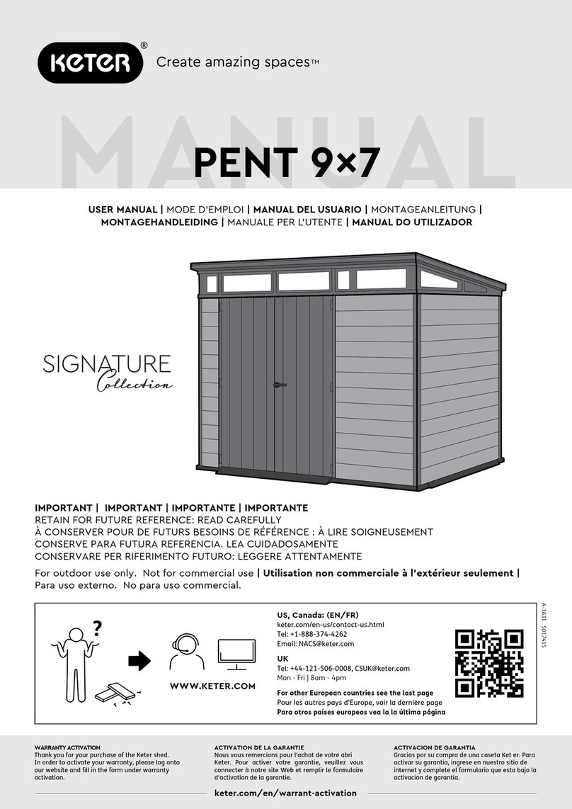 Keter PENT 9x7 User manual