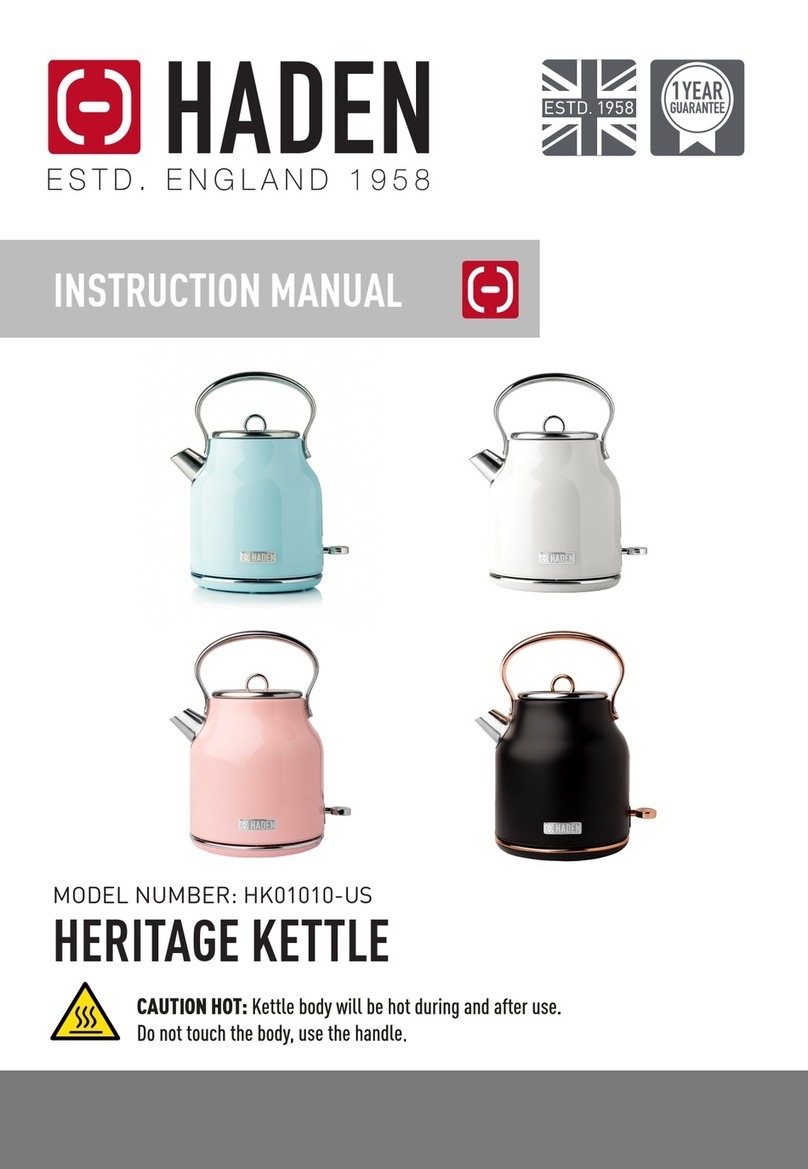 Haden HK01010-US instruction manual