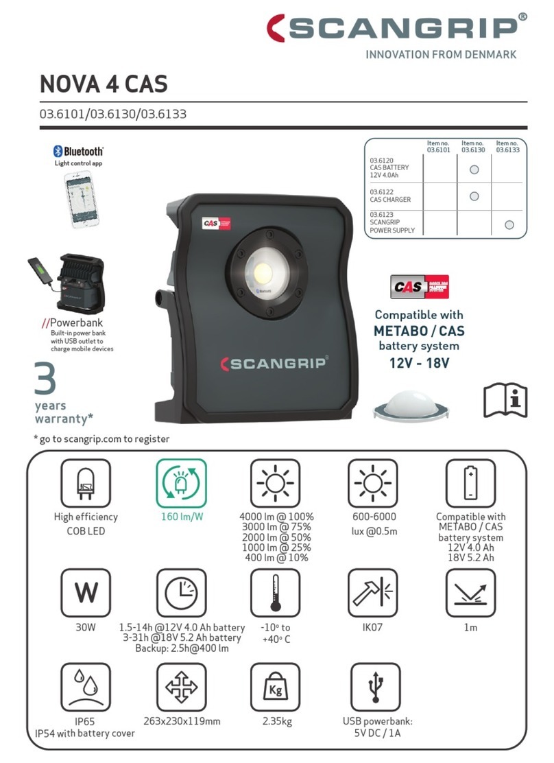 SCANGRIP NOVA 4 CAS User manual