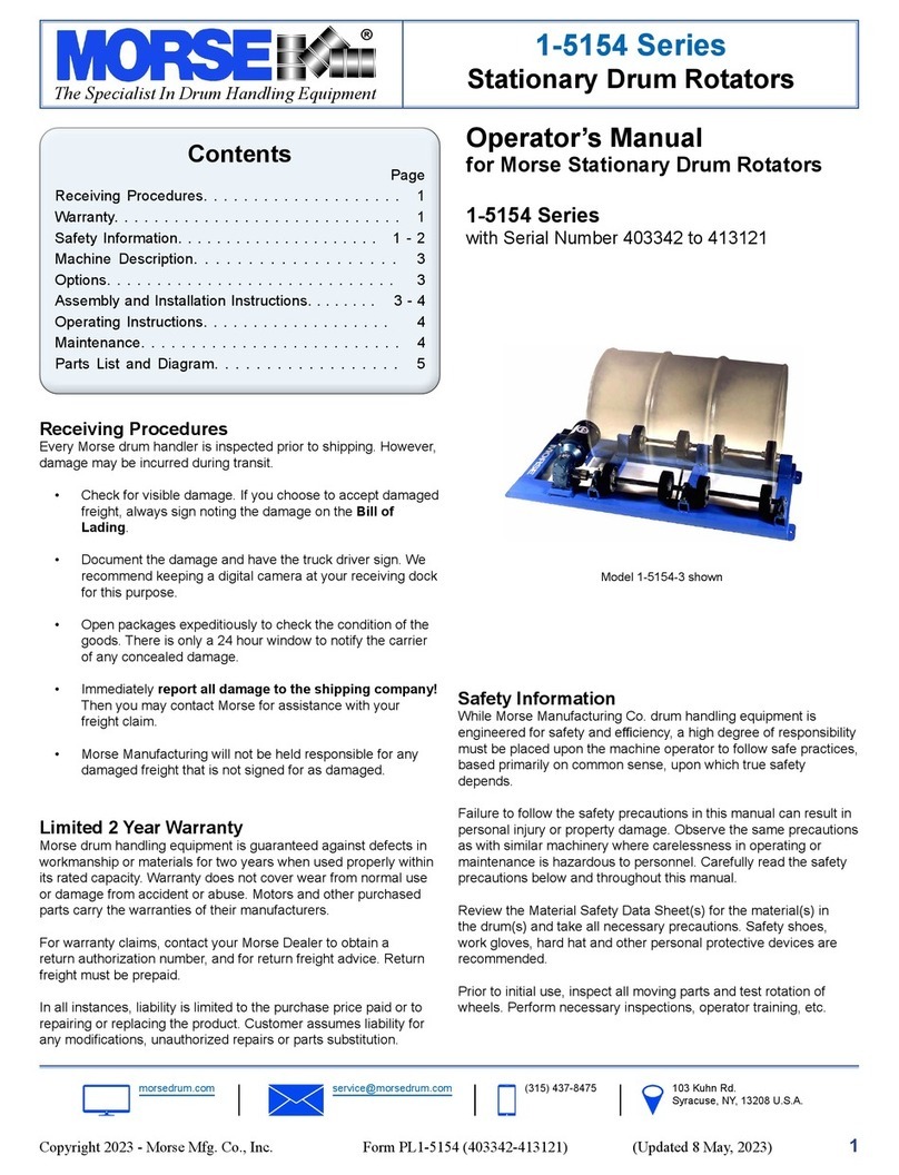 morse 403342 Operator's manual