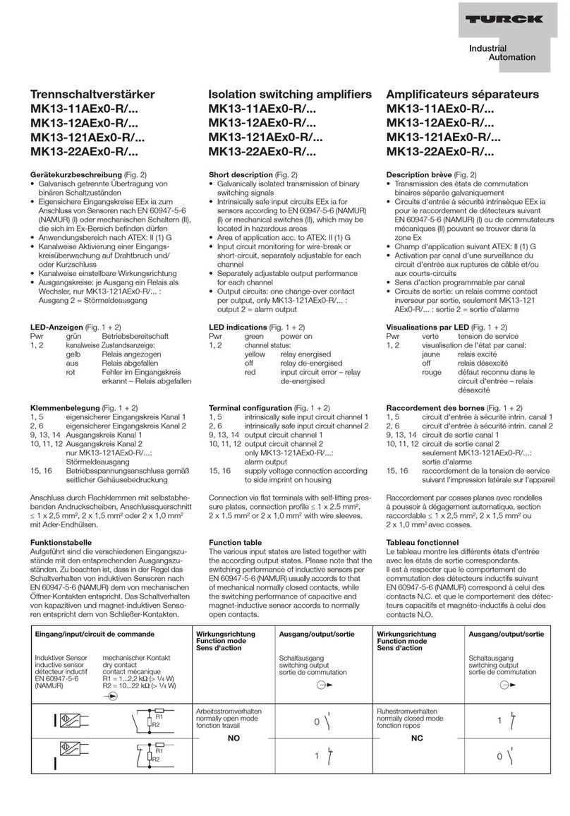 turck MK13-11AEx0-R Series User manual