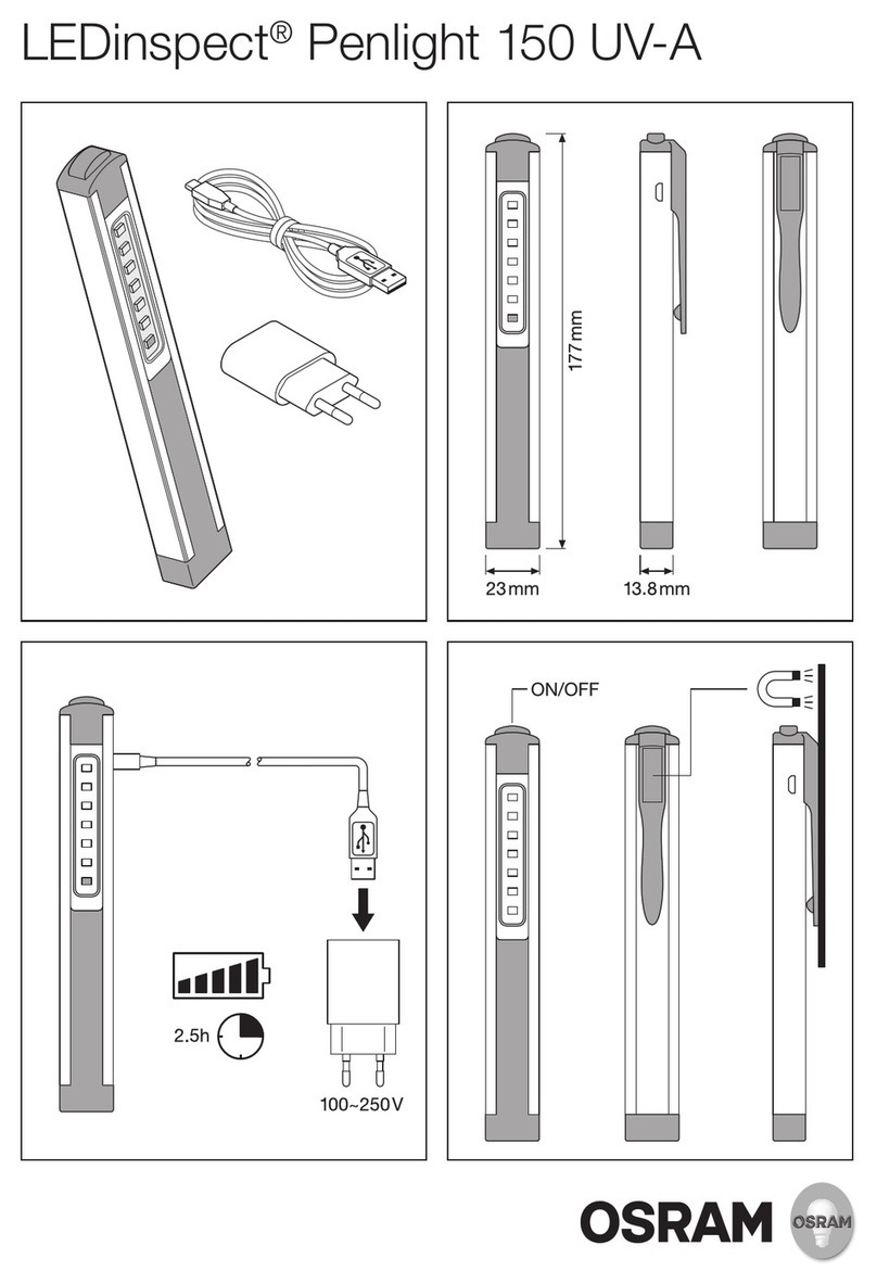 Osram LEDinspect Penlight 150 UV-A User manual Osram LEDinspect Penlight 150 UV-A User manual