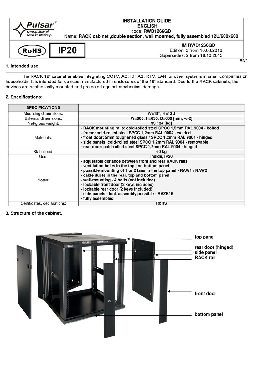 Pulsar RWD1266GD User manual Pulsar RWD1266GD User manual