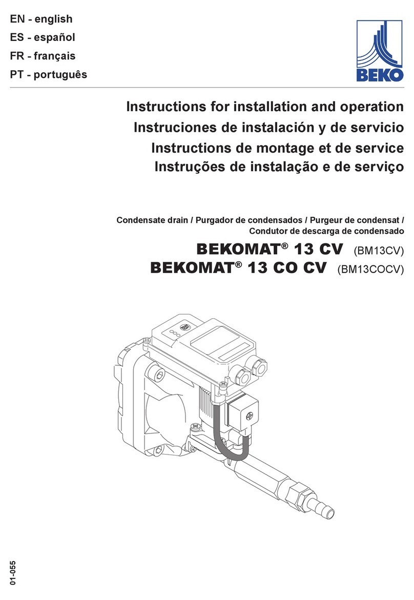 Beko BM13CV Instructions for installation and operation
