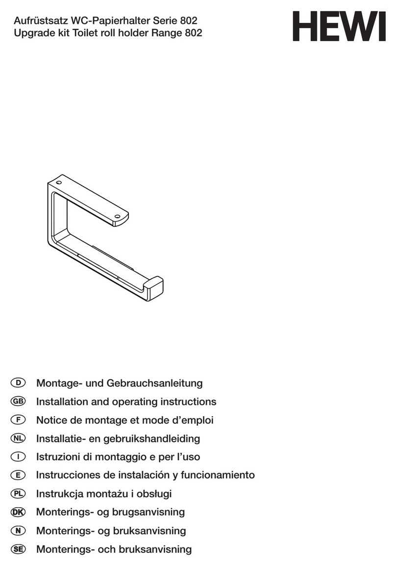 Hewi 802.50.01160 FH Installation and operating instructions