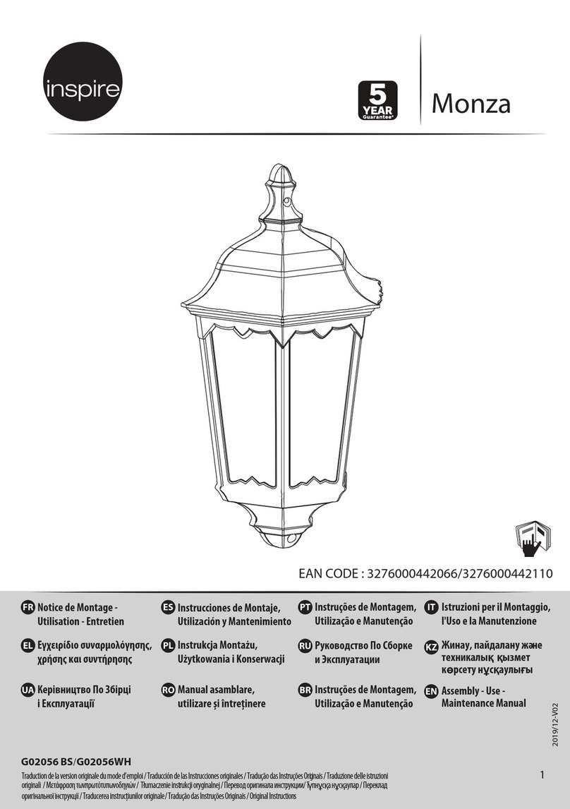 Inspire Monza Assembly, Use, Maintenance Manual