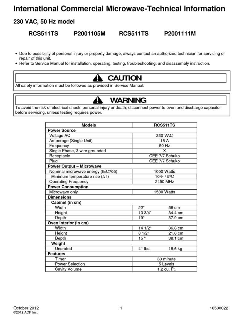 ACP RCS511TS technical information