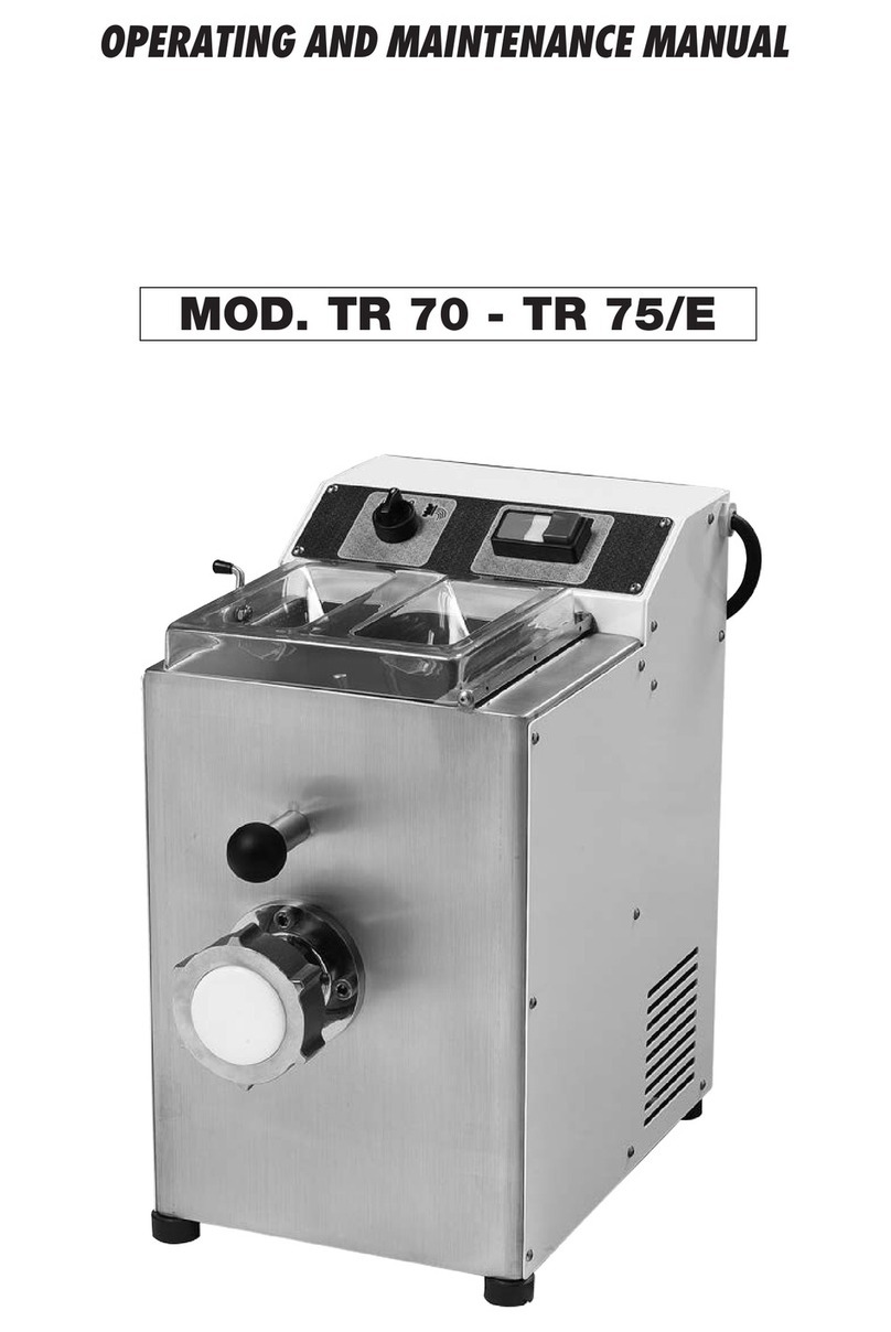 Gastrodomus TR 70 Operating and maintenance manual