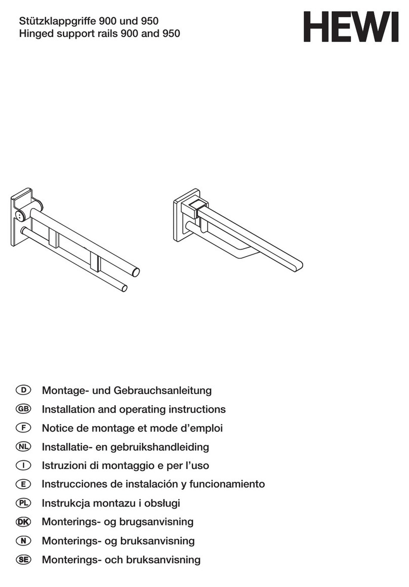 Hewi 950.50.1309174 Installation and operating instructions