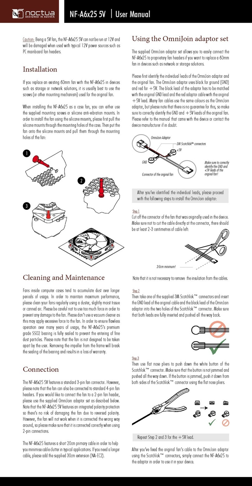 Noctua NF-A6x25 5V User manual