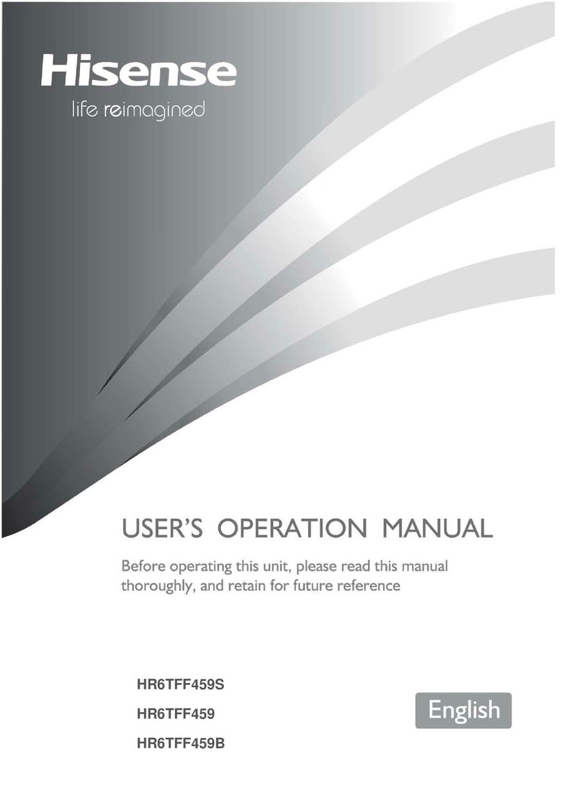 Hisense HR6TFF459S User's operation manual Hisense HR6TFF459S User's operation manual