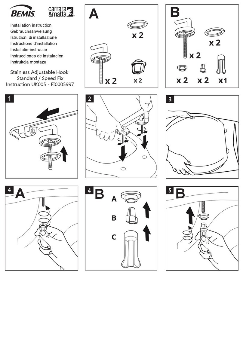 BEMIS carrara&matta UK005 User manual