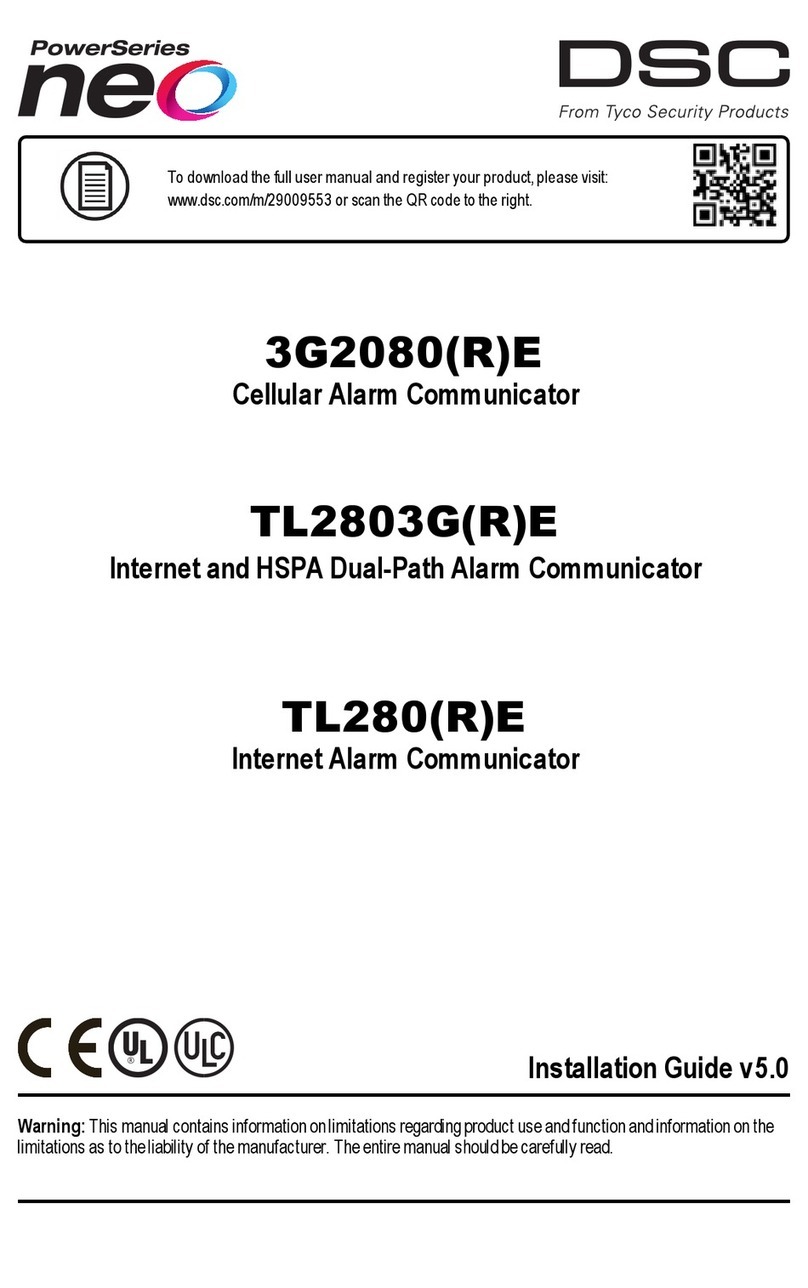 DSC neo TL280E User manual