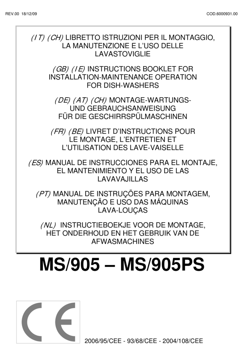 Mach MS/905 INSTRUCTIONS BOOKLET FOR INSTALLATION MAINTENANCE OPERATION