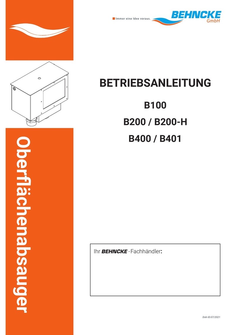 Behncke B100 instruction manual