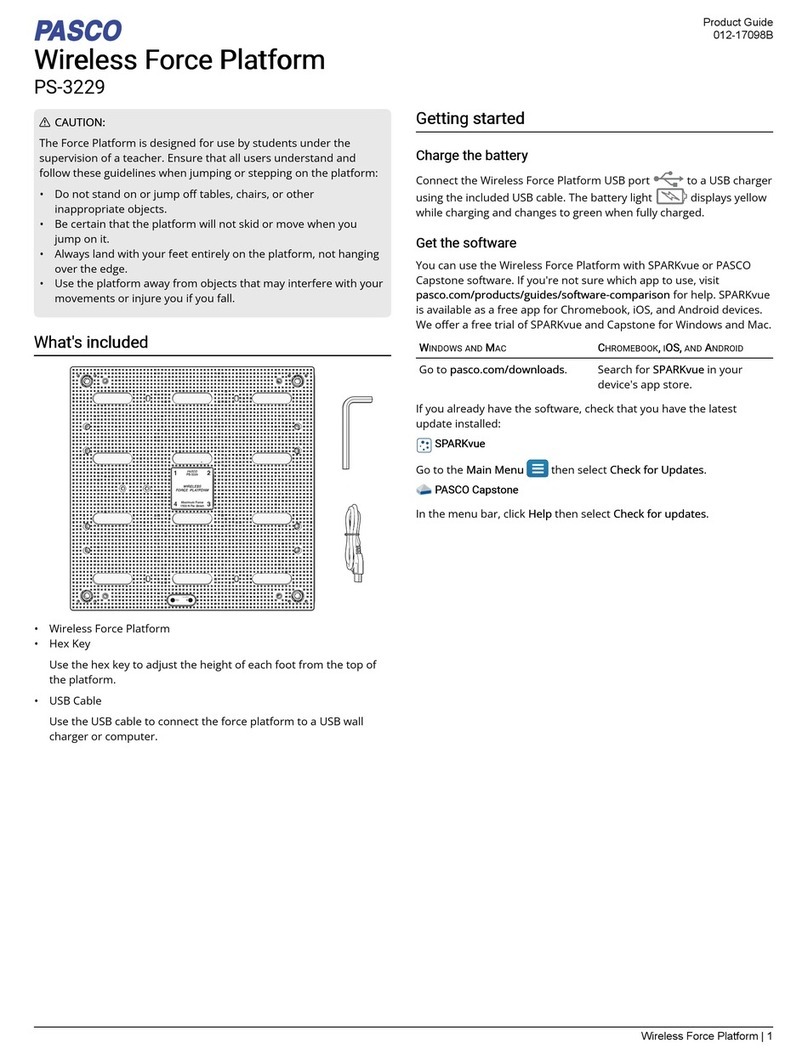 PASCO PS-3229 User manual