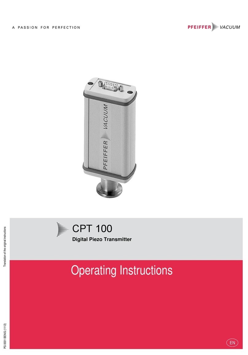 Pfeiffer Vacuum CPT 100 operating instructions Pfeiffer Vacuum CPT 100 operating instructions
