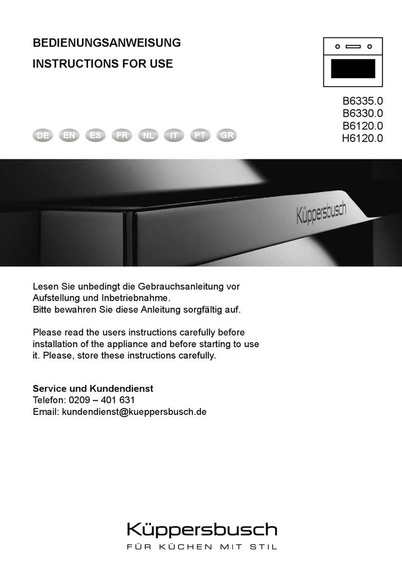 Kuppersbusch B6330.0 Instructions for use